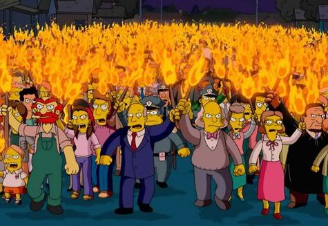 [Image: simpsons-villagers-pitchfork-torches.jpg]