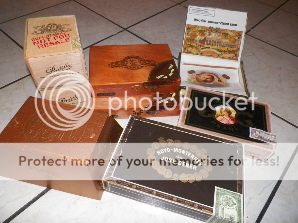 Wood Cigar Boxs Lot 8 Pcs Jose Gener 5 Vegas Nica Libre Black Pearl Henry Clay  