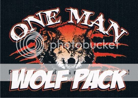 ONE MAN WOLF PACK Cool Adult Humor Biker Funny T Shirt  