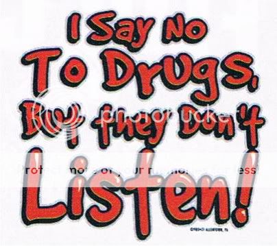 SAY NO TO DRUGS Adult Humor Rehab Party Funny T Shirt  