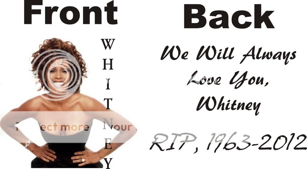   Tribute We Will Always Love You Whitney Memorial T Shirt 2 Sides