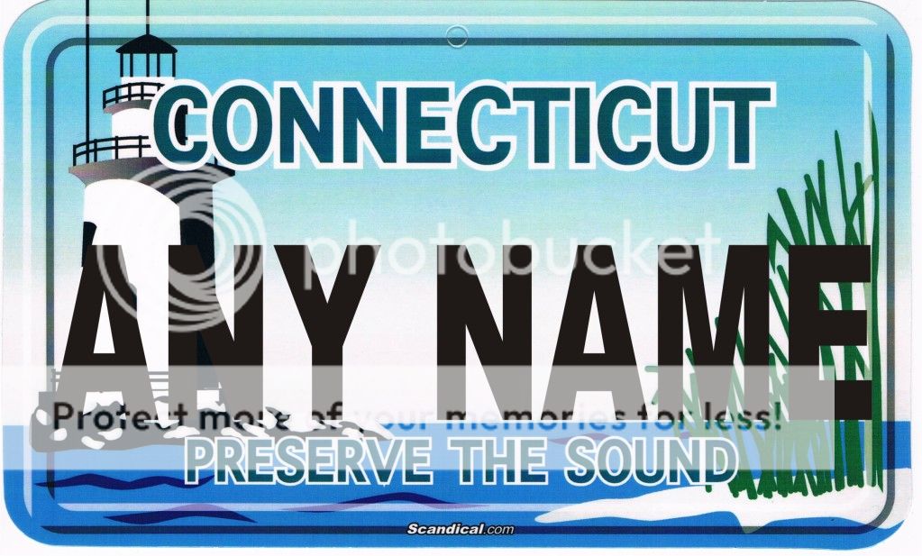 Create Your Own Connecticut Preserve The Sound License Plate Put Any