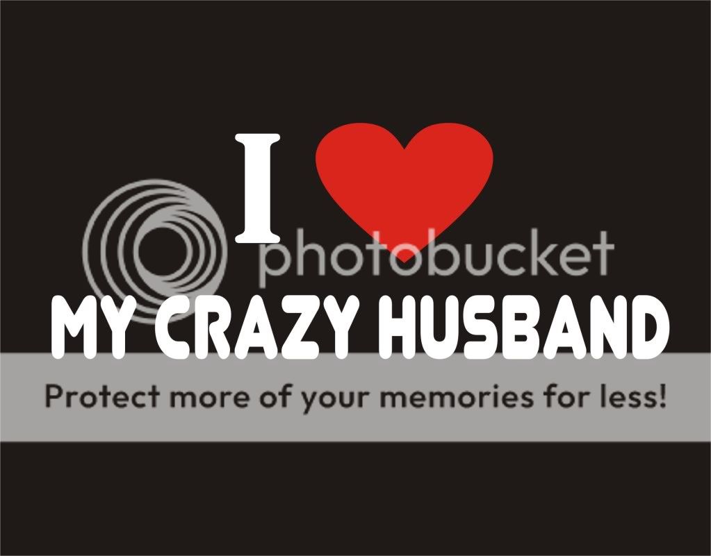 LOVE MY CRAZY HUSBAND Funny T Shirt Marriage Humor  