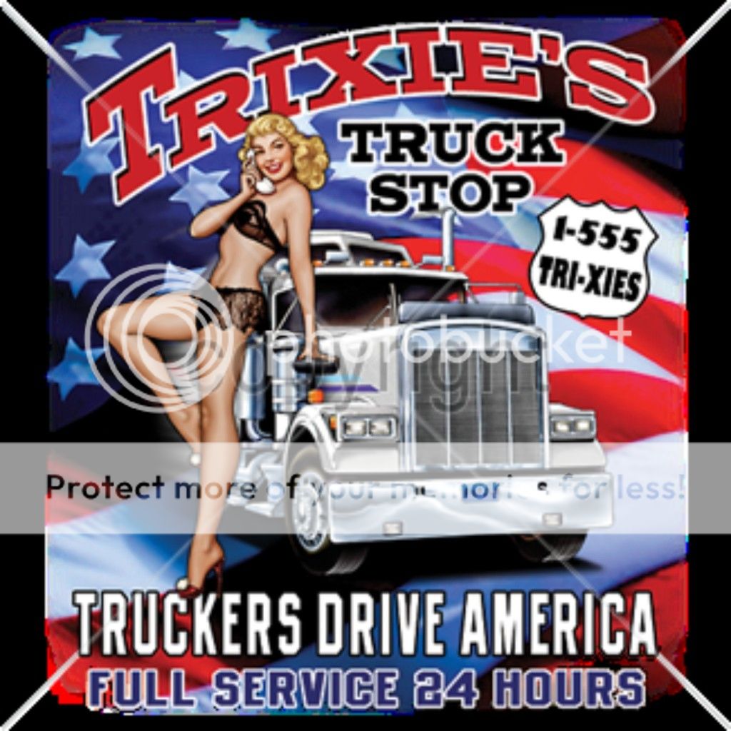 Trixies Truck Stop T Shirt Route 66 Full Service 24 Hours Truckers